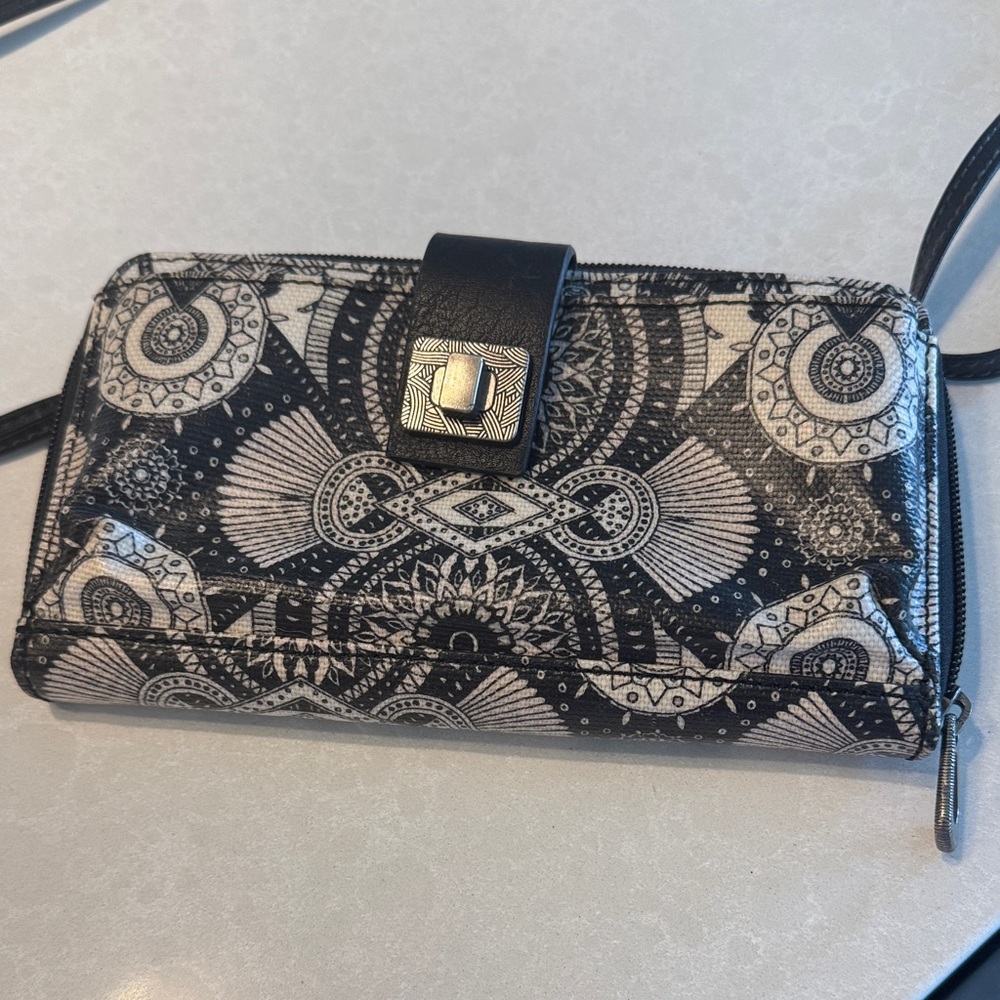 Black and White Patterned Women's Bag